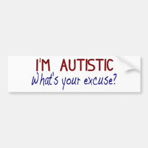 Adesivo Para Carro Eu estou com o autismo