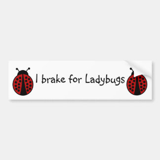 Adesivo Para Carro Eu freio para Ladybugs