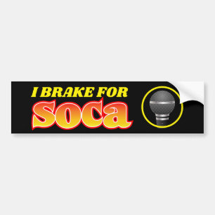ADESIVO PARA CARRO EU FREIO PARA SOCA
