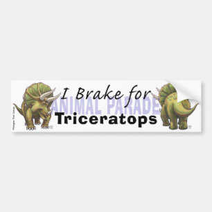 Adesivo Para Carro Eu Freio para Triceratops