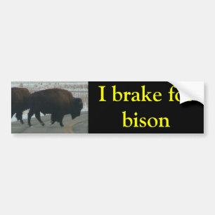 Adesivo Para Carro Eu freio por bison