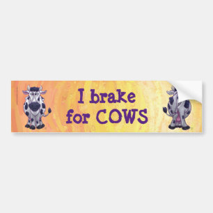 Adesivo Para Carro Eu freio por vacas