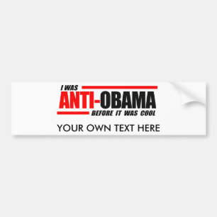 Adesivo Para Carro Eu fui Anti-Obama antes que estêve legal