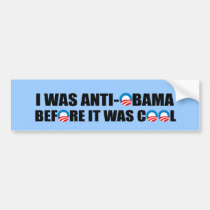 ADESIVO PARA CARRO EU FUI ANTI-OBAMA ANTES QUE ESTÊVE LEGAL