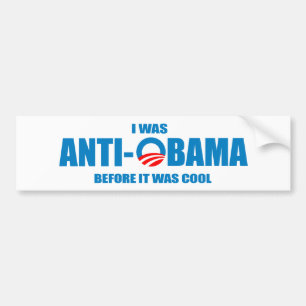 Adesivo Para Carro Eu fui Anti-Obama antes que estêve t-shirt legal