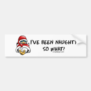 Adesivo Para Carro Eu fui mau, assim o que? Bumperstickers