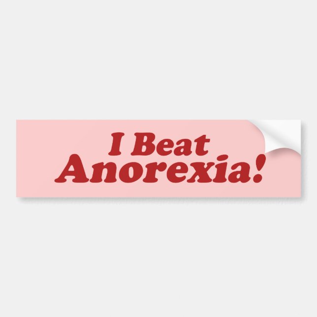 Adesivo Para Carro Eu Ganhei Anorexia! (Frente)