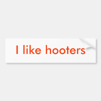 Adesivo Para Carro Eu gosto de hooters