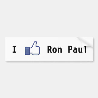 Adesivo Para Carro Eu gosto de Ron Paul