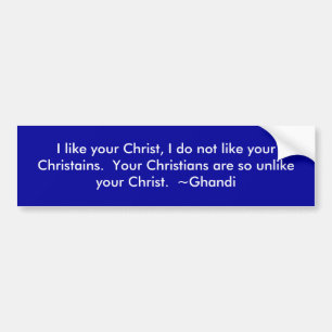 Adesivo Para Carro Eu gosto de seu cristo, mim não gosto de seu
