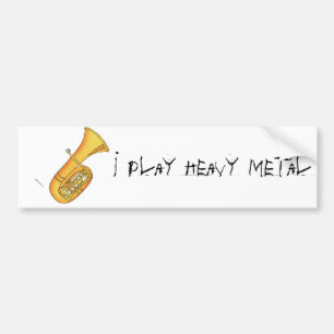 Adesivo Para Carro Eu jogo o metal pesado