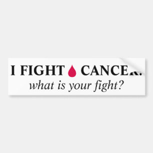 ADESIVO PARA CARRO EU LUTO O CANCER DE SANGUE!