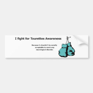 Adesivo Para Carro Eu luto pela consciência de Tourettes