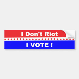 Adesivo Para Carro Eu não costumo votar!