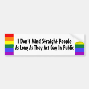 Adesivo Para Carro Eu não me importo com o Hetero Pessoas Sinalizado