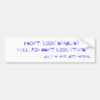 Adesivo Para Carro Eu "não olho" desabilitei?