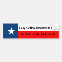 Eu não posso ter sido nascido em Texas