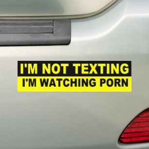 Adesivo Para Carro Eu não sou TEXTING