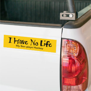 Adesivo Para Carro Eu não tenho vida (hóquei)