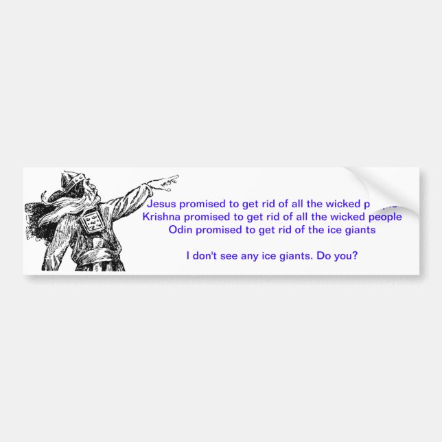 Adesivo Para Carro Eu não ver nenhum gelo Giants… (Frente)