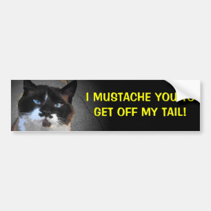 Adesivo Para Carro Eu o bigode a sair da minha cauda