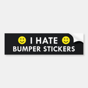 Adesivo Para Carro Eu Odeio Bumper Stickers