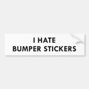 Adesivo Para Carro Eu Odeio Bumper Stickers
