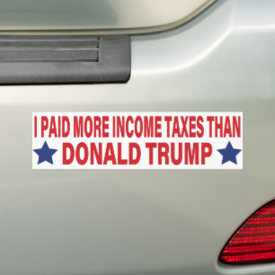 Adesivo Para Carro Eu Paguei Mais Impostos De Renda Do Que Donald Tru