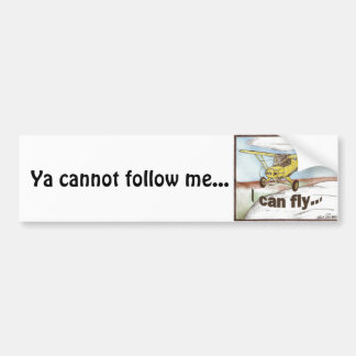 Adesivo Para Carro Eu posso voar, Ya não posso seguir-me…