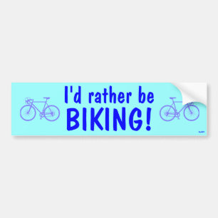 Adesivo Para Carro Eu preferencialmente biking!