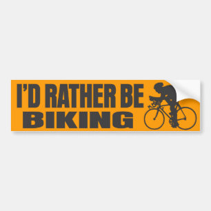 Adesivo Para Carro Eu preferencialmente Biking