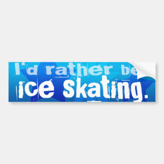 Adesivo Para Carro Eu preferencialmente de ser Ice Skating