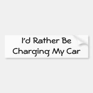 Adesivo Para Carro Eu preferencialmente estaria carregando meu carro