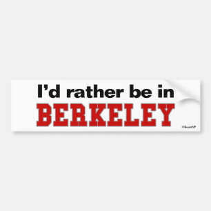 Adesivo Para Carro Eu preferencialmente estaria em Berkeley