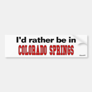 Adesivo Para Carro Eu preferencialmente estaria em Colorado Springs