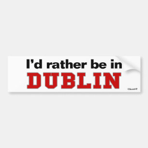Adesivo Para Carro Eu preferencialmente estaria em Dublin