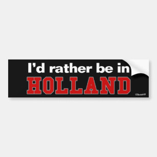 Adesivo Para Carro Eu preferencialmente estaria em Holland