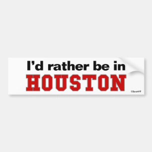 Adesivo Para Carro Eu preferencialmente estaria em Houston