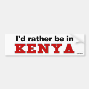 Adesivo Para Carro Eu preferencialmente estaria em Kenya