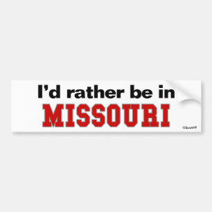 Adesivo Para Carro Eu preferencialmente estaria em Missouri