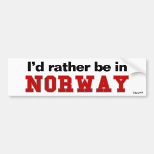 Adesivo Para Carro Eu preferencialmente estaria em Noruega