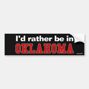 Adesivo Para Carro Eu preferencialmente estaria em Oklahoma