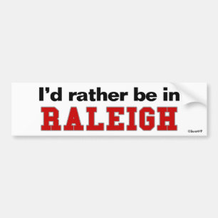 Adesivo Para Carro Eu preferencialmente estaria em Raleigh