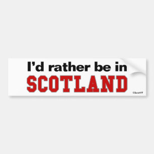 Adesivo Para Carro Eu preferencialmente estaria em Scotland