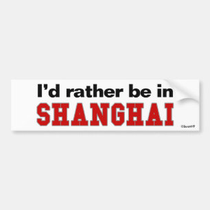Adesivo Para Carro Eu preferencialmente estaria em Shanghai