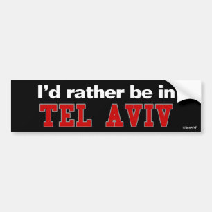 Adesivo Para Carro Eu preferencialmente estaria em Tel Aviv