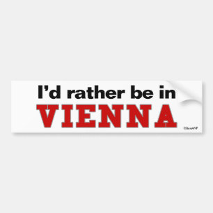 Adesivo Para Carro Eu preferencialmente estaria em Viena