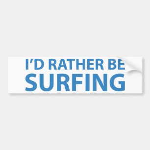 Adesivo Para Carro Eu preferencialmente estaria surfando