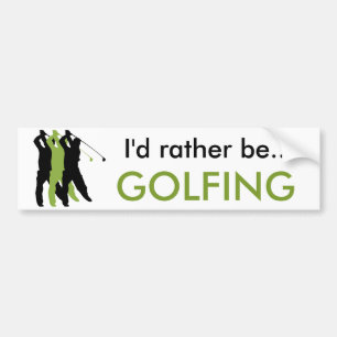 Adesivo Para Carro Eu preferencialmente Golfing o autocolante no