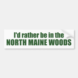 Adesivo Para Carro Eu Preferencialmente No Maine Norte.